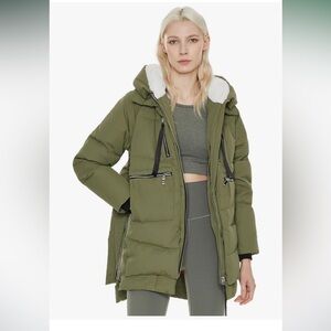 Orolay Green thickened down jacket